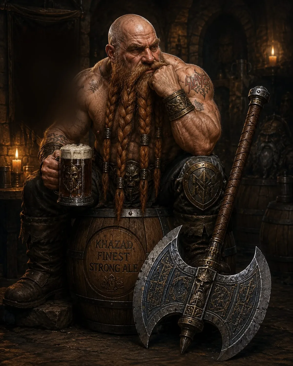 Sitzender Zwerg